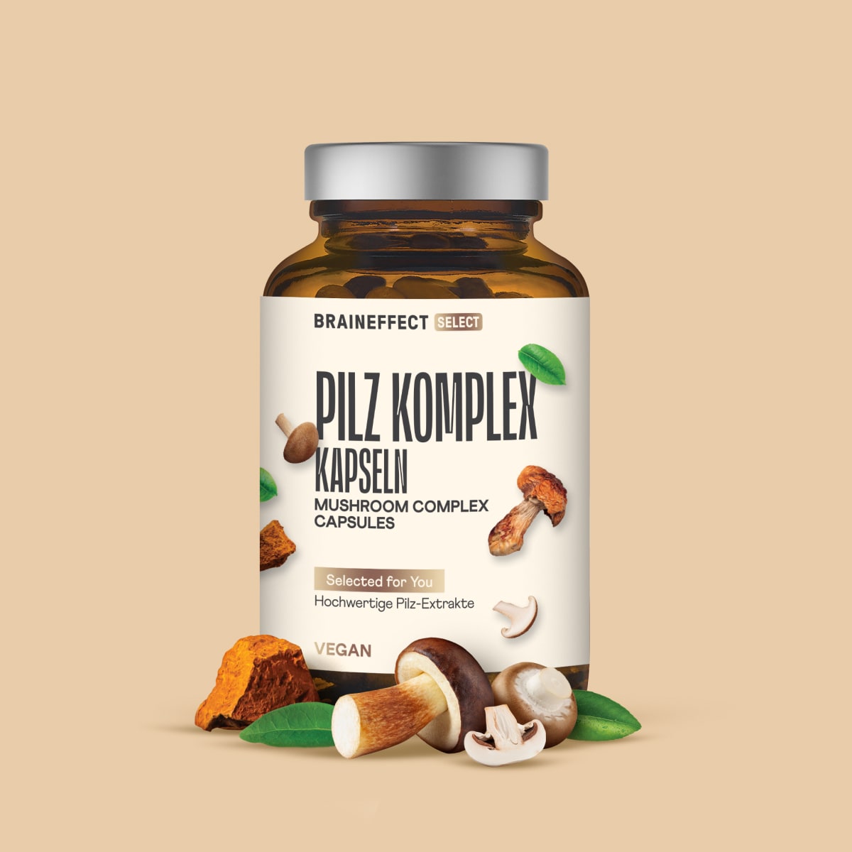 Pilz Komplex Kapseln mit Pilzen