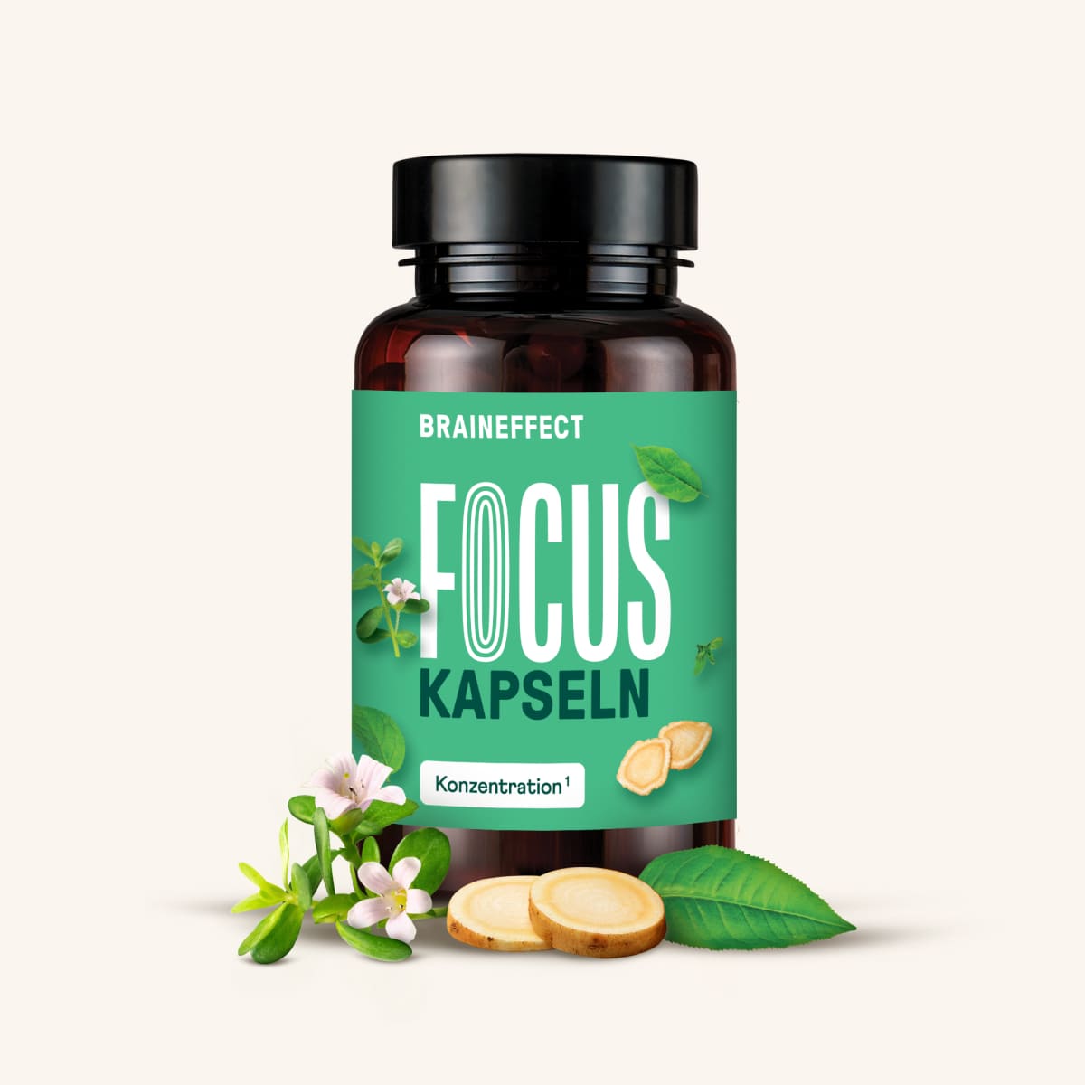 Hand hält Kapseln mit Pantothensäure